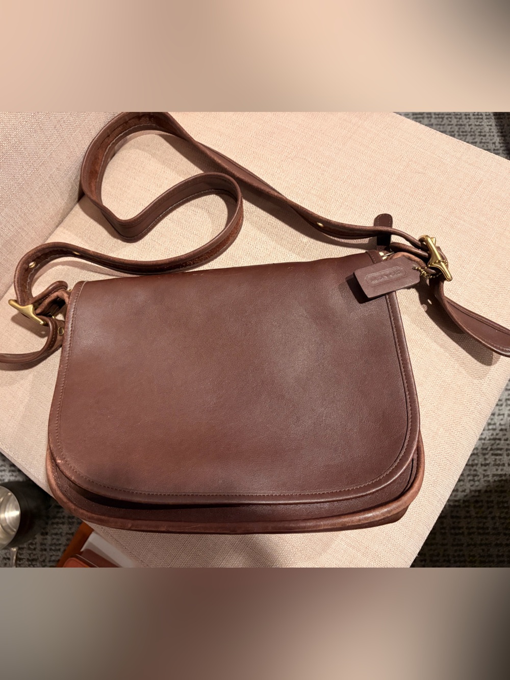 Coach Vintage Watson Brown Leather Crossbody Bag - Authentic